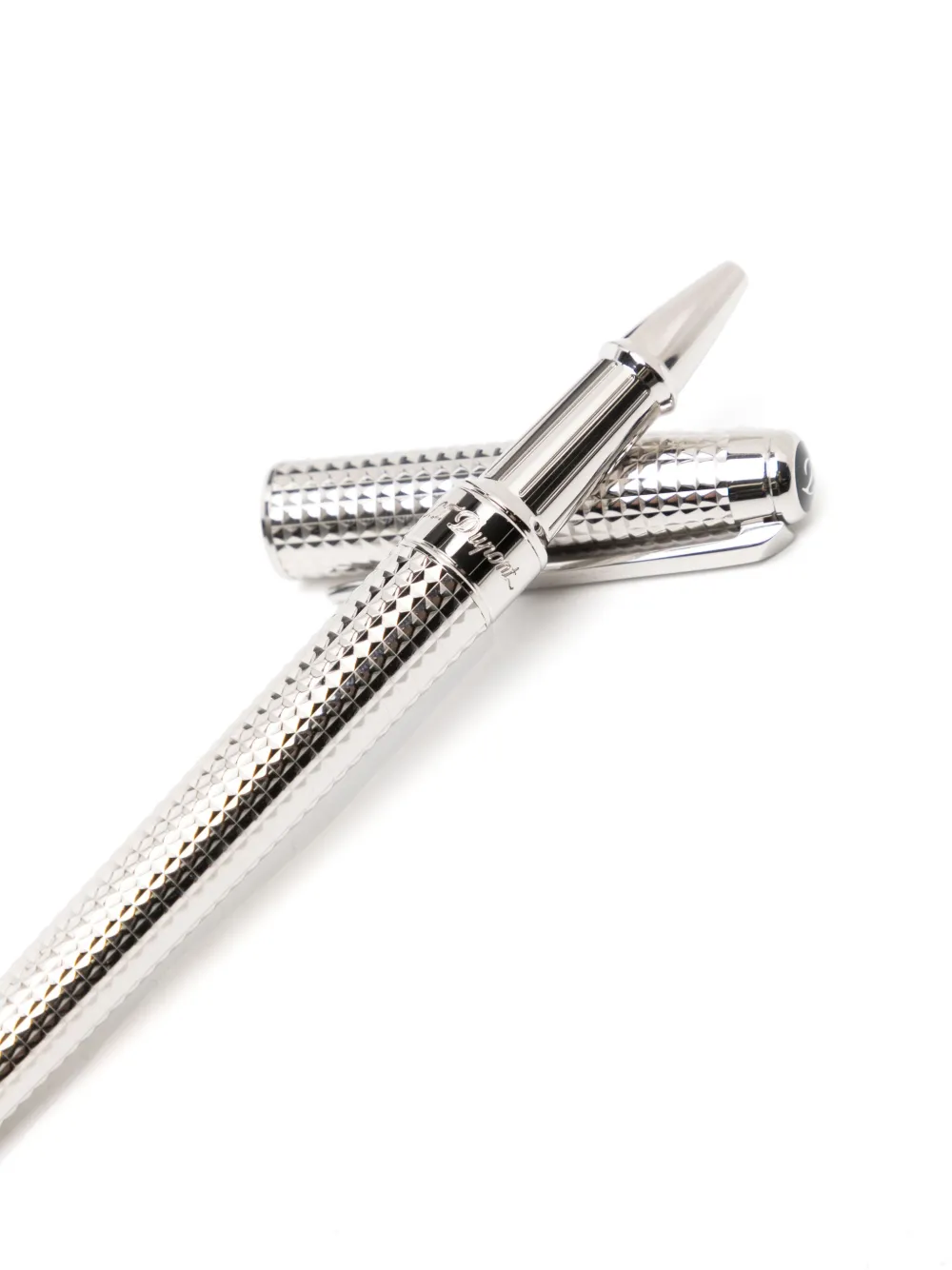 St Dupont Line D Eternity Rollerpoint Pen In Silver