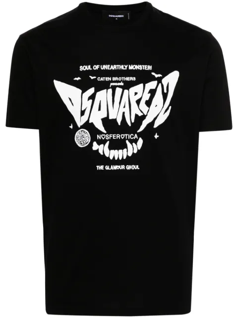 DSQUARED2 playera con logo estampado