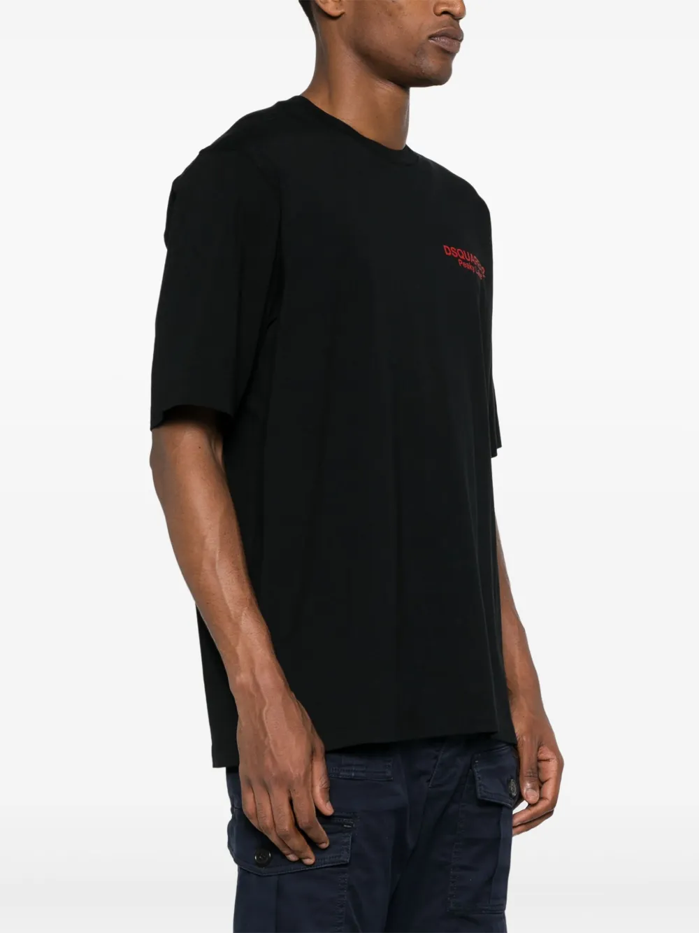 Shop Dsquared2 Photograph-print Cotton T-shirt In Black