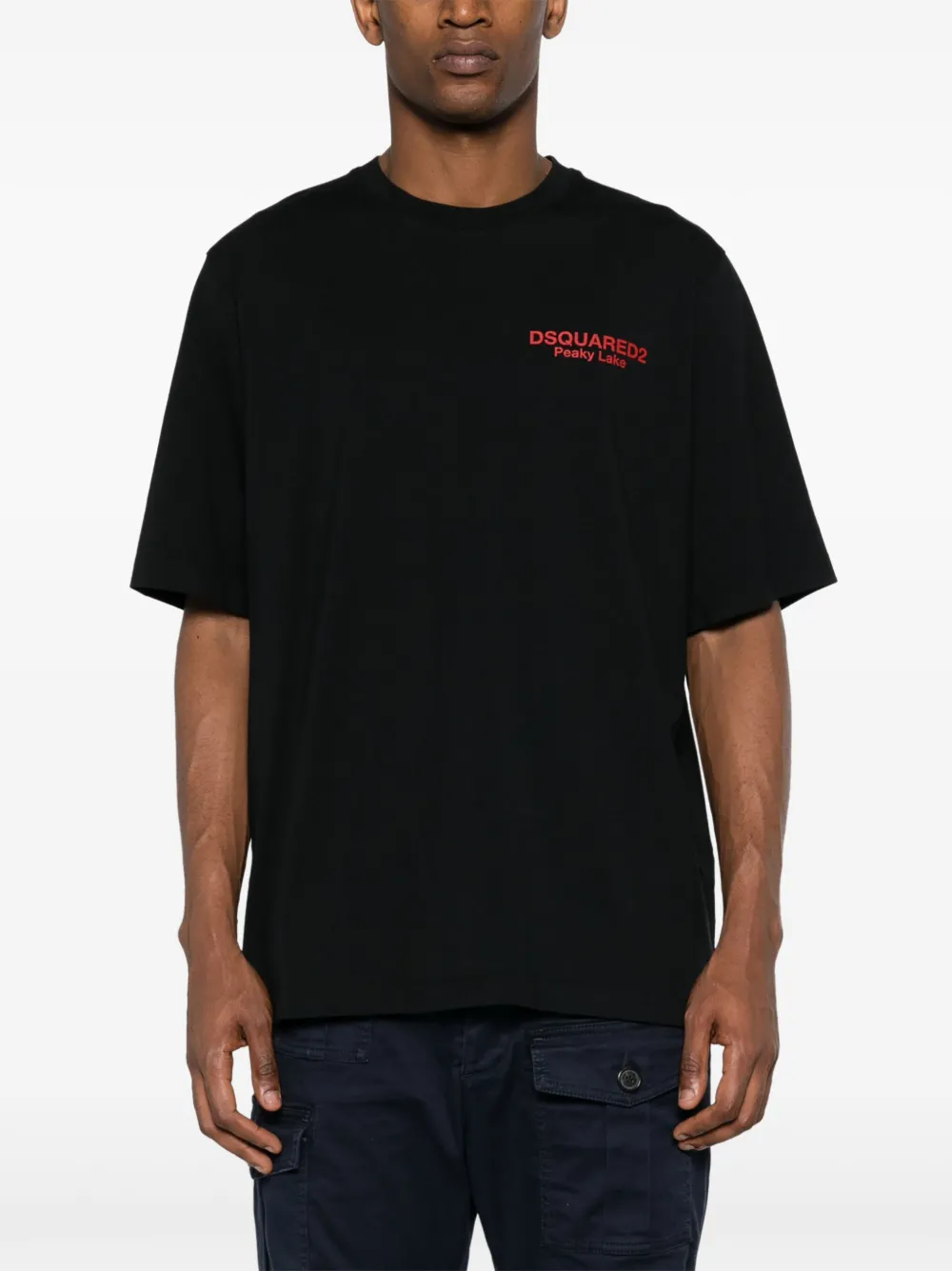 Shop Dsquared2 Photograph-print Cotton T-shirt In Black