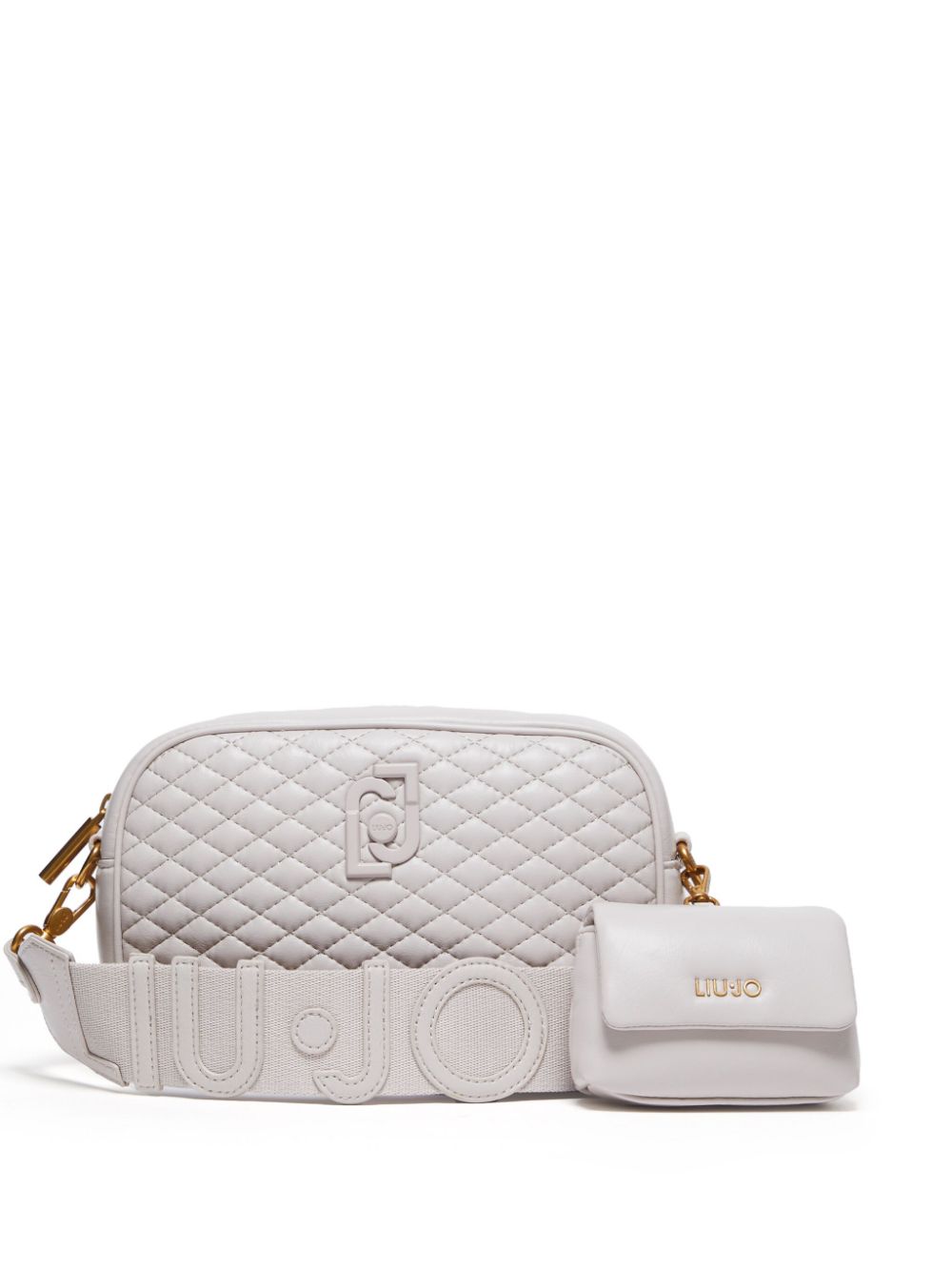 LIU JO quilted cross body bag Beige