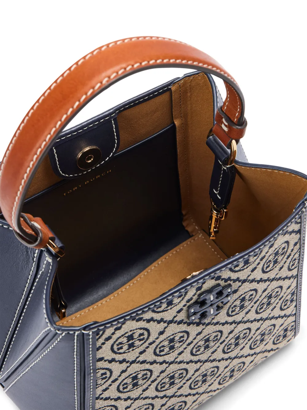Tory Burch McGraw kleine shopper Blauw
