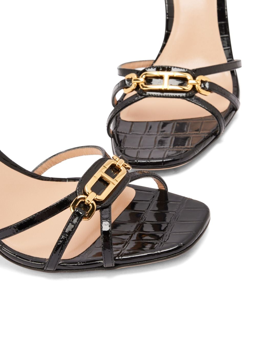 Shop Tom Ford 85mm Whitney Sandals In Black