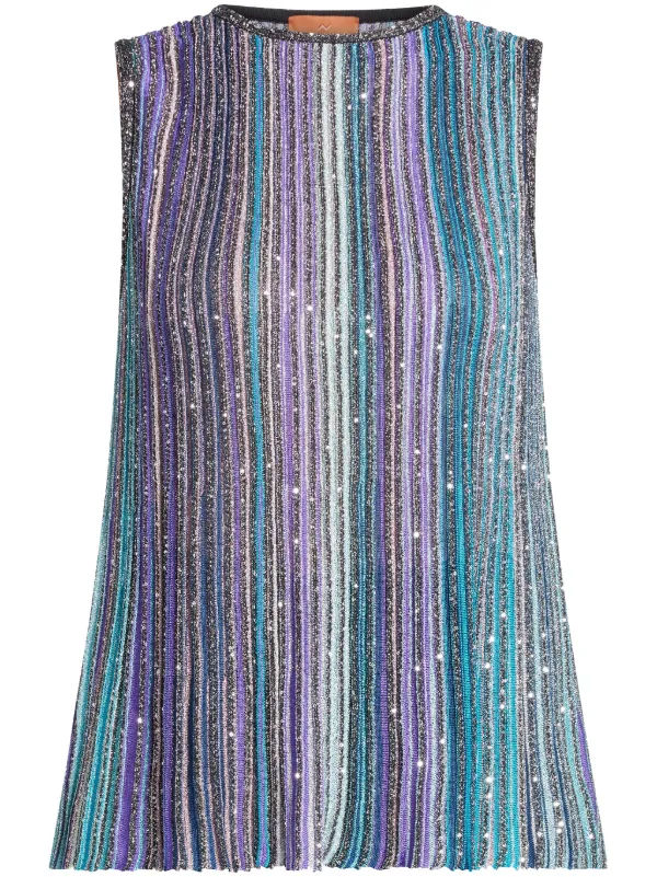 Missoni スパンコール トップ | ブルー | FARFETCH JP