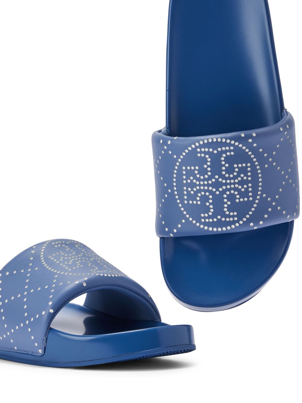 Tory Burch TT slippers Blauw