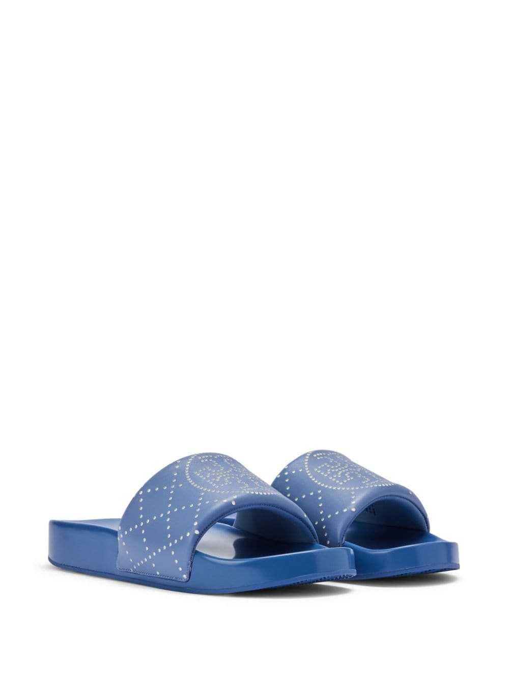 Tory Burch Double T slides - Blauw