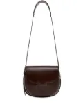 LEMAIRE Cartridge leather crossbody bag - Brown