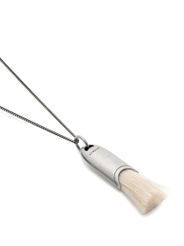 LEMAIRE Personal Brush Necklace | Silver | FARFETCH IN