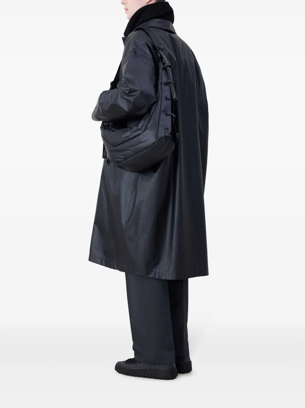  Lemaire Medium Game Shoulder Bag - Black 