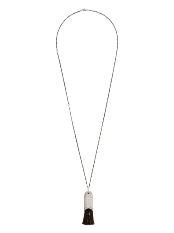 アクセサリー LEMAIRE Personal Brush Necklace LEMAIRE Personal Brush ネックレス | シルバートーン | FARFETCH JP