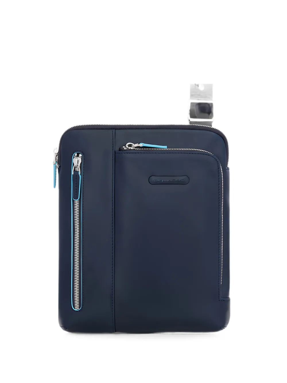 PIQUADRO logo-plaque zip-fastening messenger bag - Blau