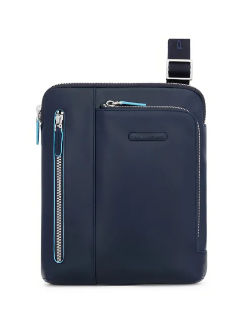 PIQUADRO logo-plaque zip-fastening messenger bag