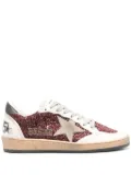Golden Goose Ball Star panelled sneakers - Red