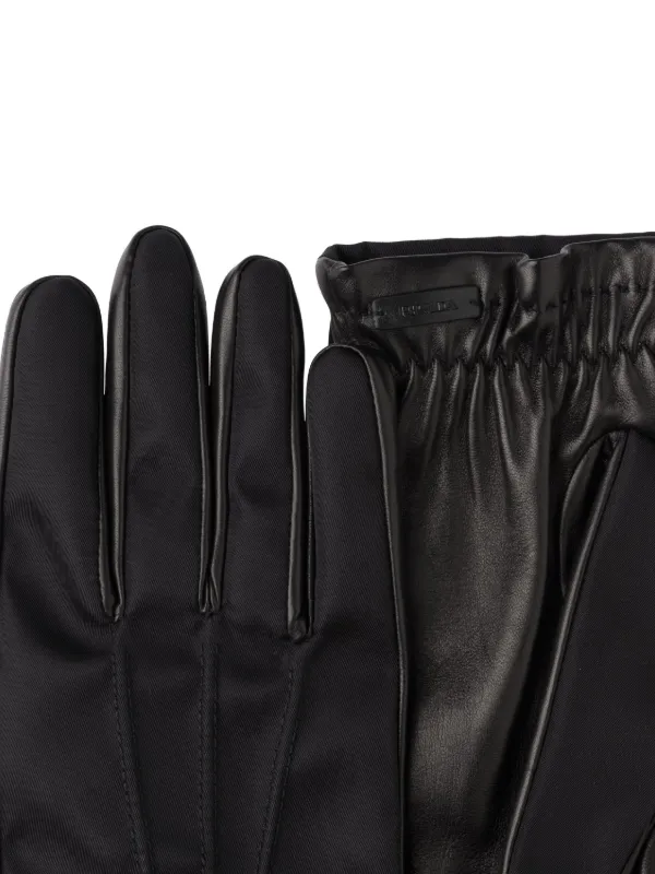 Prada トライアングルロゴ レザーグローブ | ブラック | FARFETCH JP Prada トライアングルロゴ レザーグローブ | ブラック | FARFETCH JP