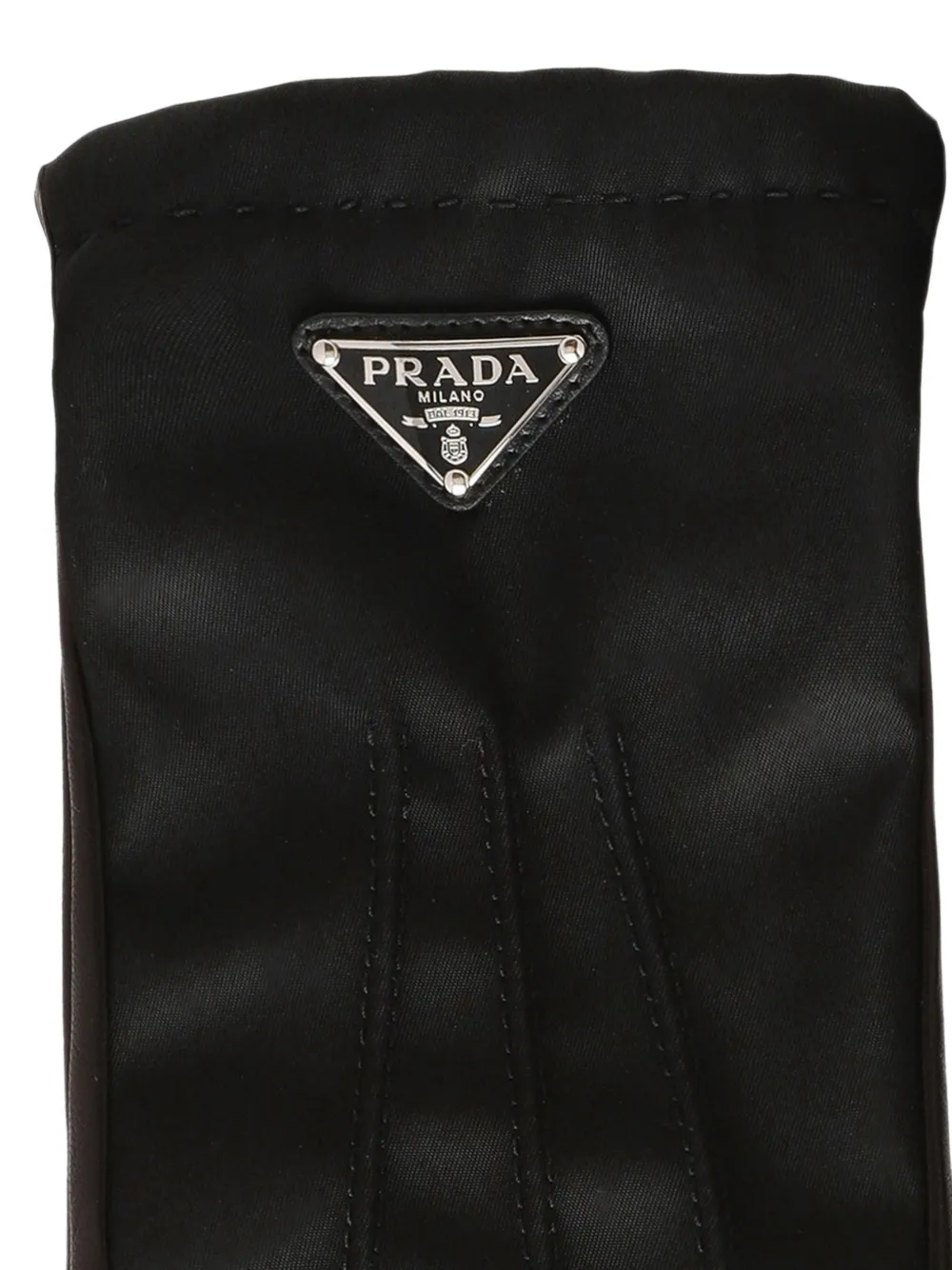 Prada Leren handschoenen Zwart