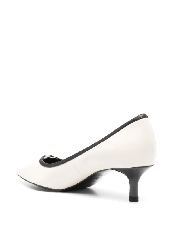 Tory Burch 40mm Double T Pumps | Neutrals | FARFETCH BN