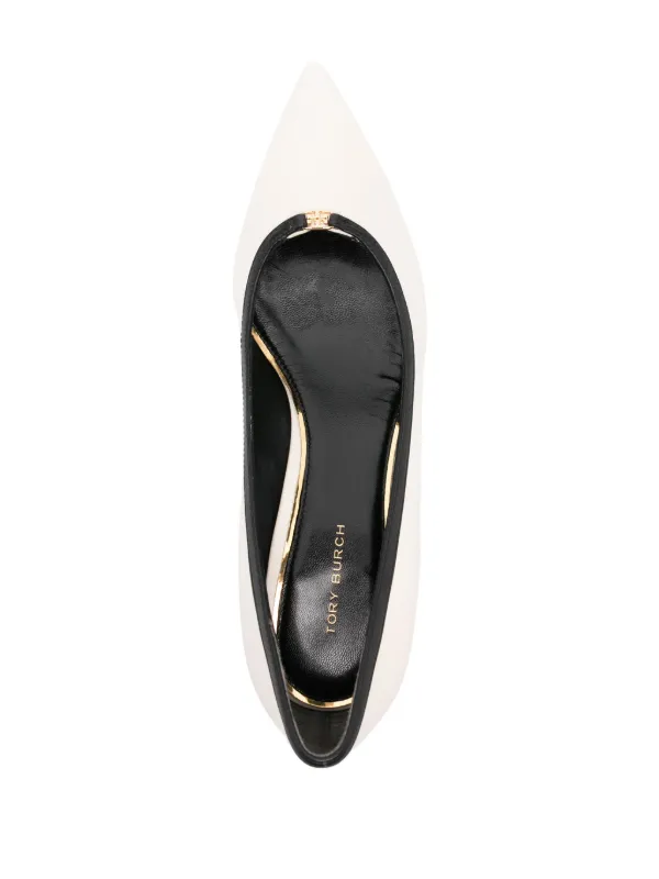 Tory Burch 40mm Double T Pumps Neutrals FARFETCH IN
