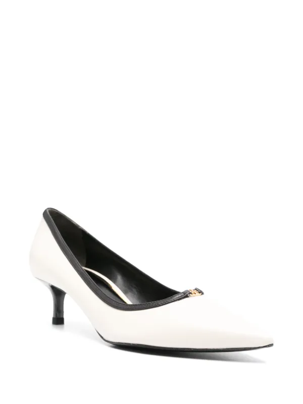 Tory Burch 40mm Double T Pumps | Neutrals | FARFETCH BN