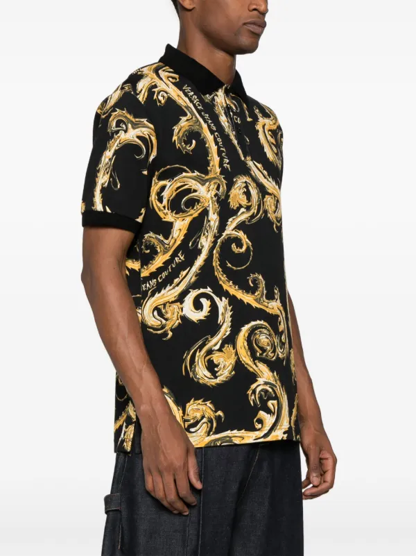 Versace Jeans Couture Playera Tipo Polo Con Estampado Barocco