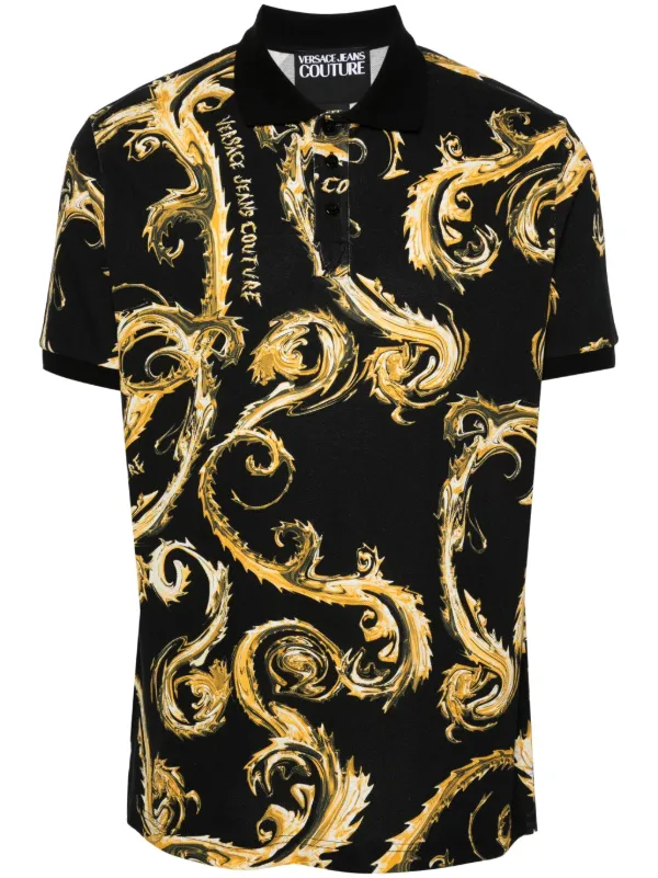 Versace Jeans Couture Playera Tipo Polo Con Estampado Barocco