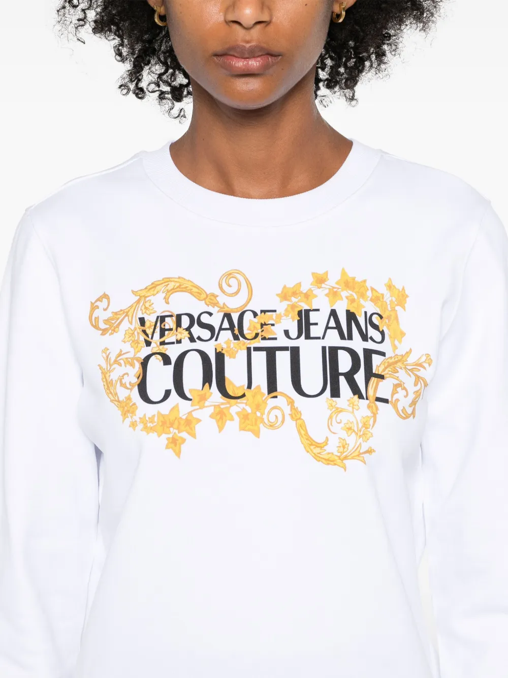 Affordable Versace Jeans Couture logo-print cotton sweatshirt Men