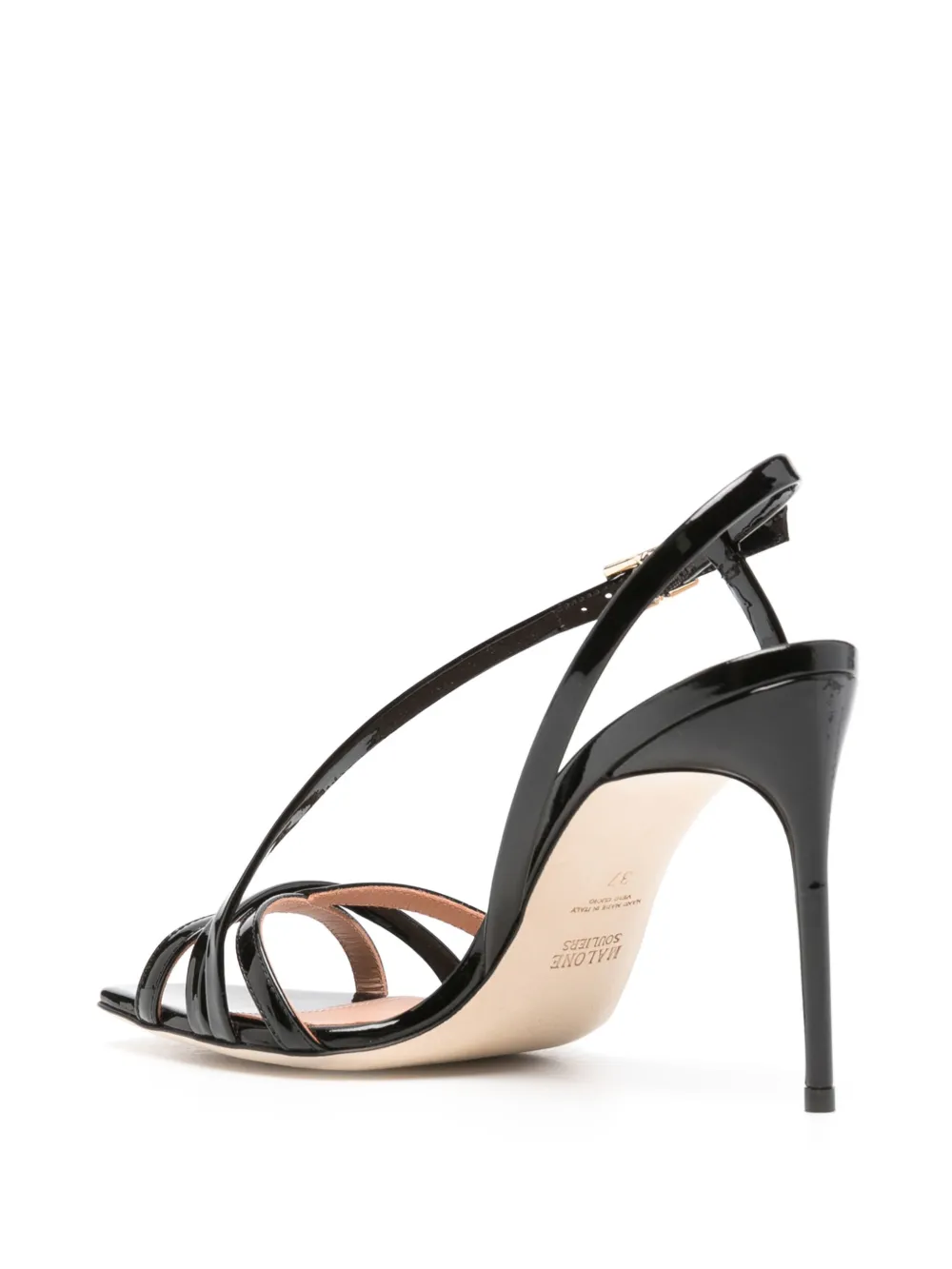 Philosophy Di Lorenzo Serafini 100mm patent-leather sandals Black