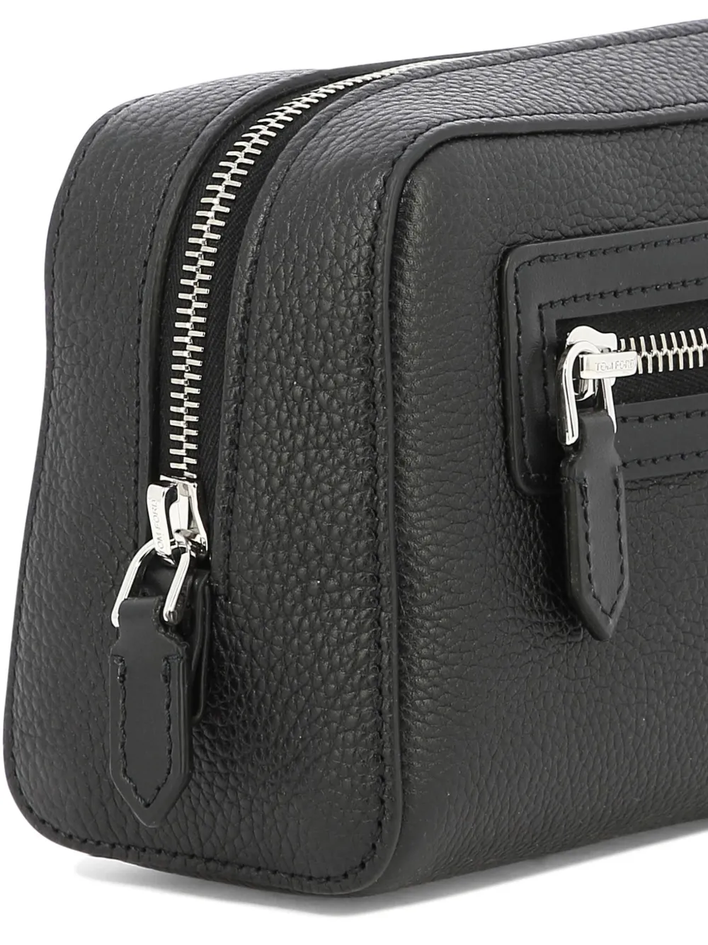 TOM FORD Leren toilettas Zwart