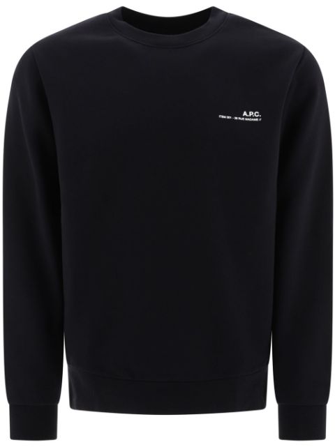 A.P.C. logo-print cotton sweatshirt Men