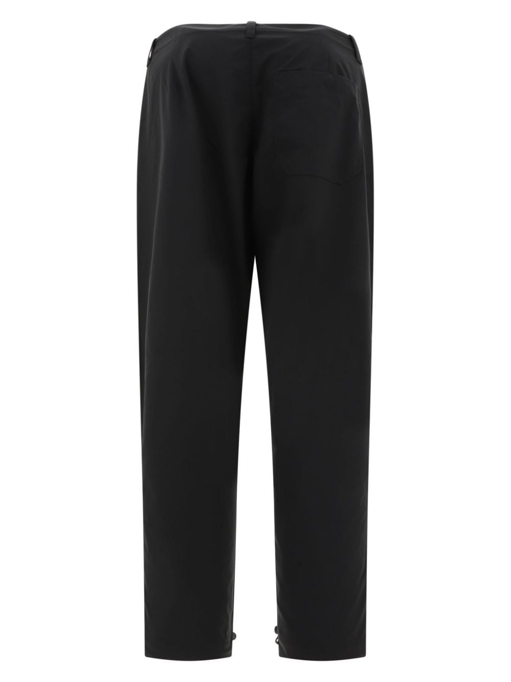 A.P.C. press-stud fastening tapered trousers - Zwart