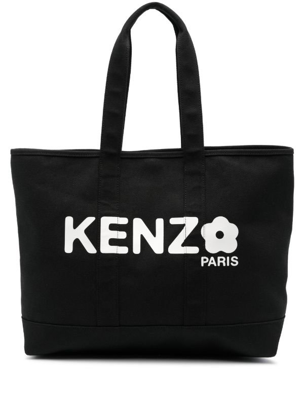 Kenzo Utility Canvas Tote Bag | Black | FARFETCH AO