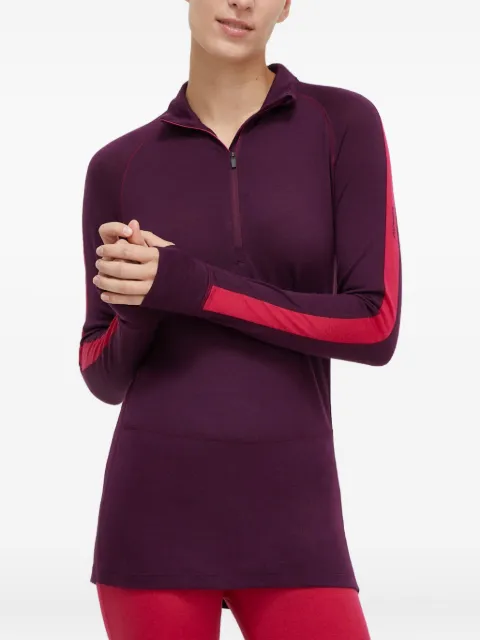 icebreaker 200 ZoneKnit™ zip stripe-detail top