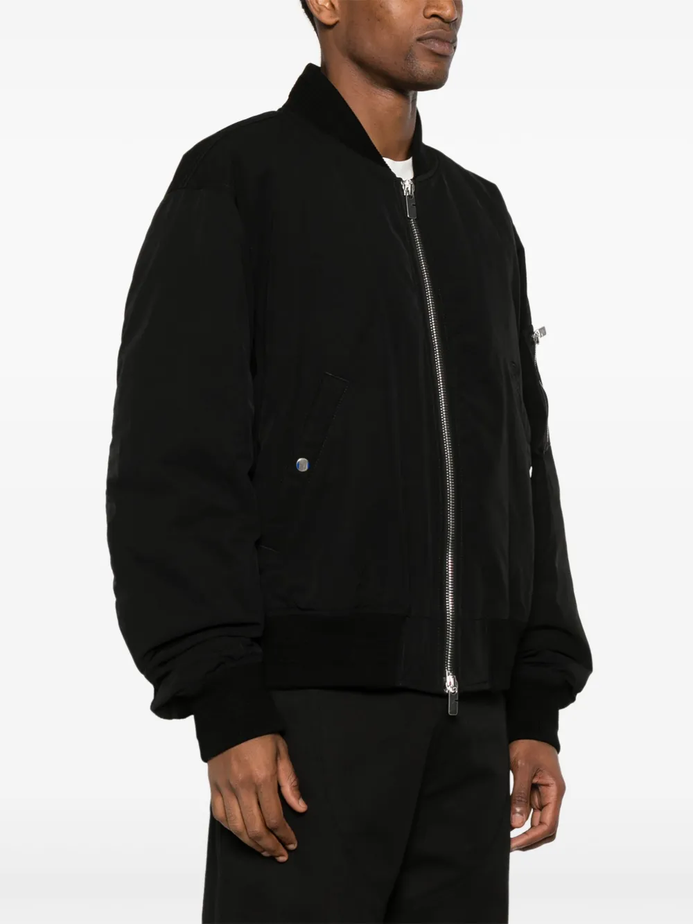 Burberry Bomberjack met rits Zwart
