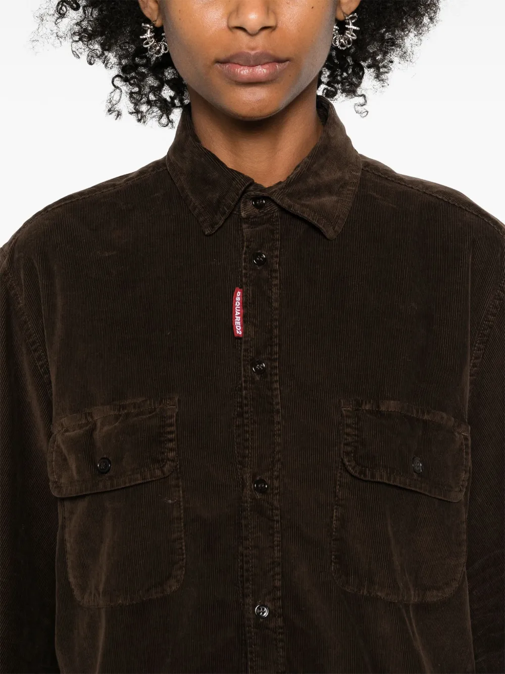 Affordable DSQUARED2 Dean corduroy shirt Women