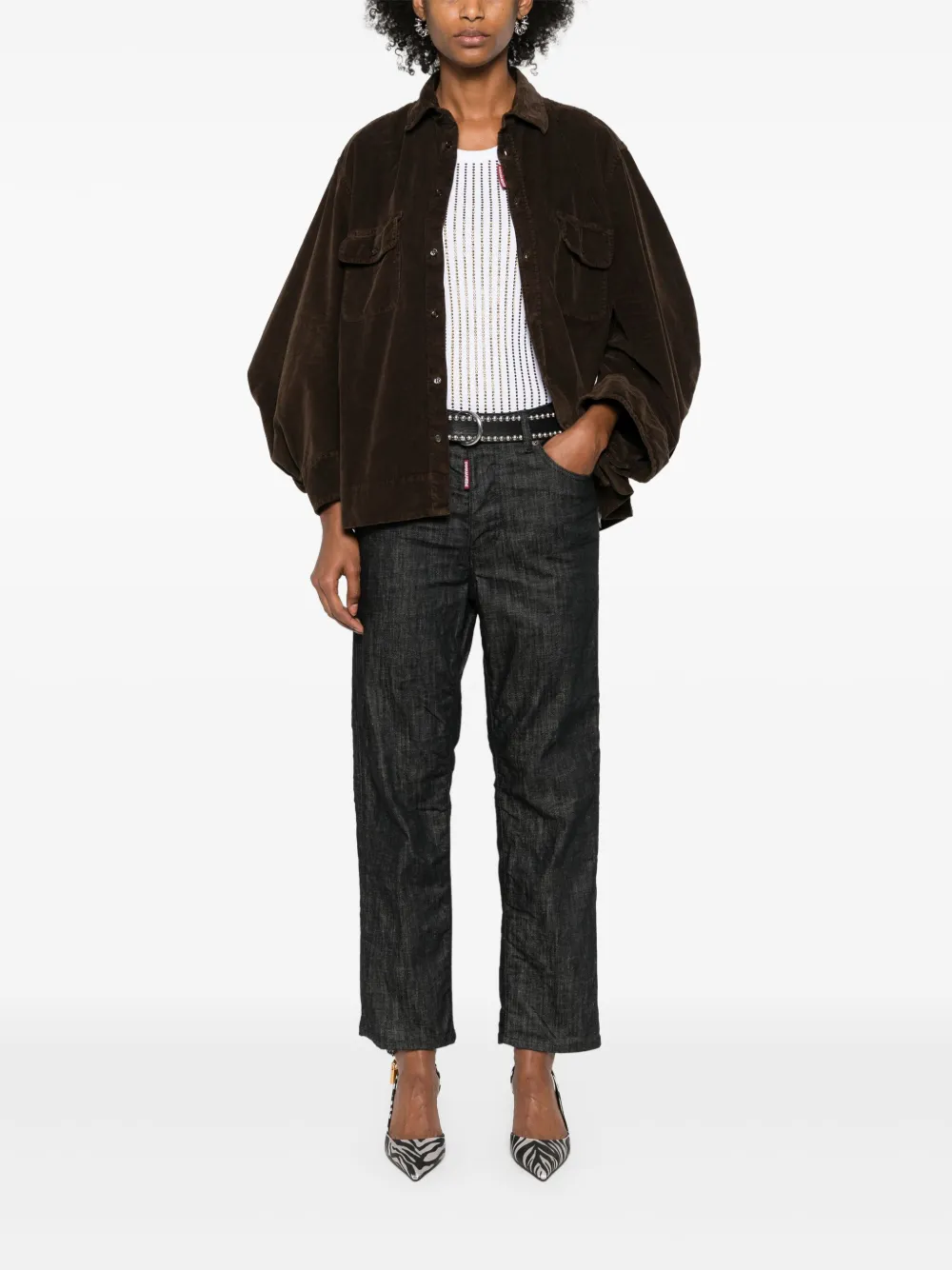 Affordable DSQUARED2 Dean corduroy shirt Women