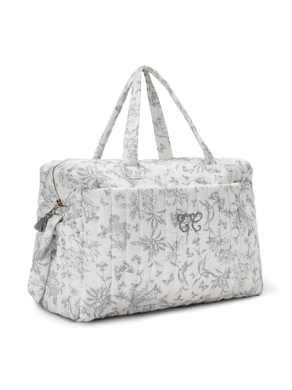 Tartine Et Chocolat Luiertas met botanische print Grijs
