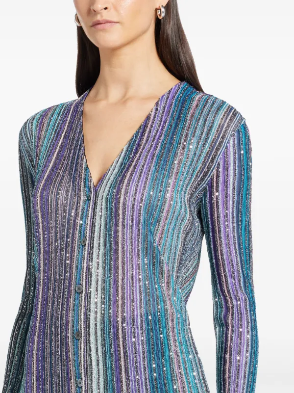 Missoni スパンコール カーディガン | ブルー | FARFETCH JP