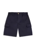 Versace Kids logo-embroidered shorts - Blue