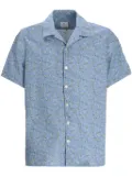 PS Paul Smith Floral Print Cotton Shirt - Blue