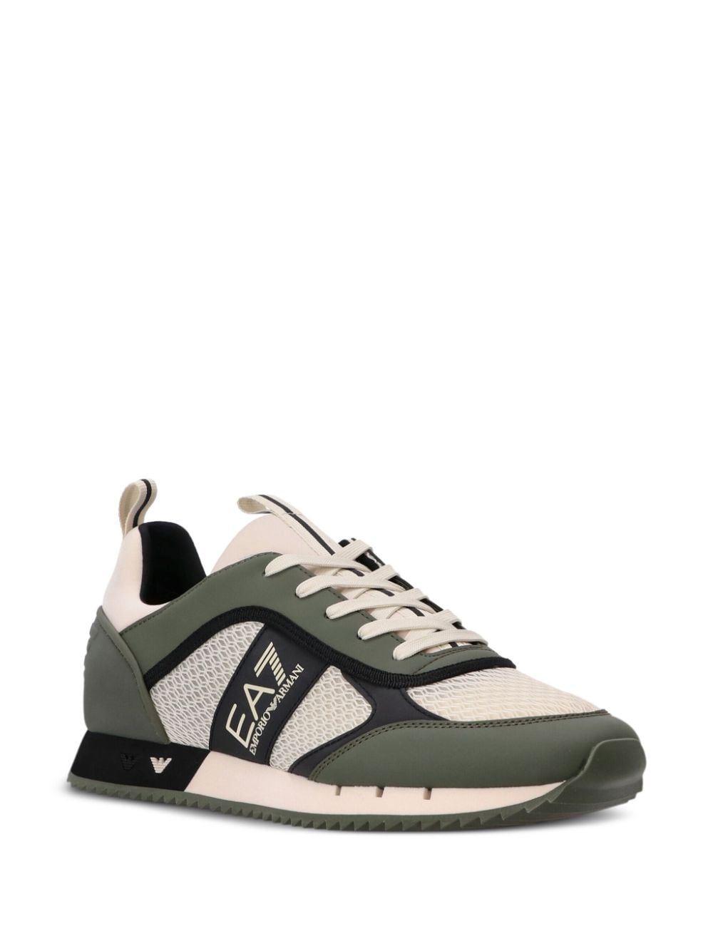 Ea7 Emporio Armani EA7 sneakers met mesh - Groen