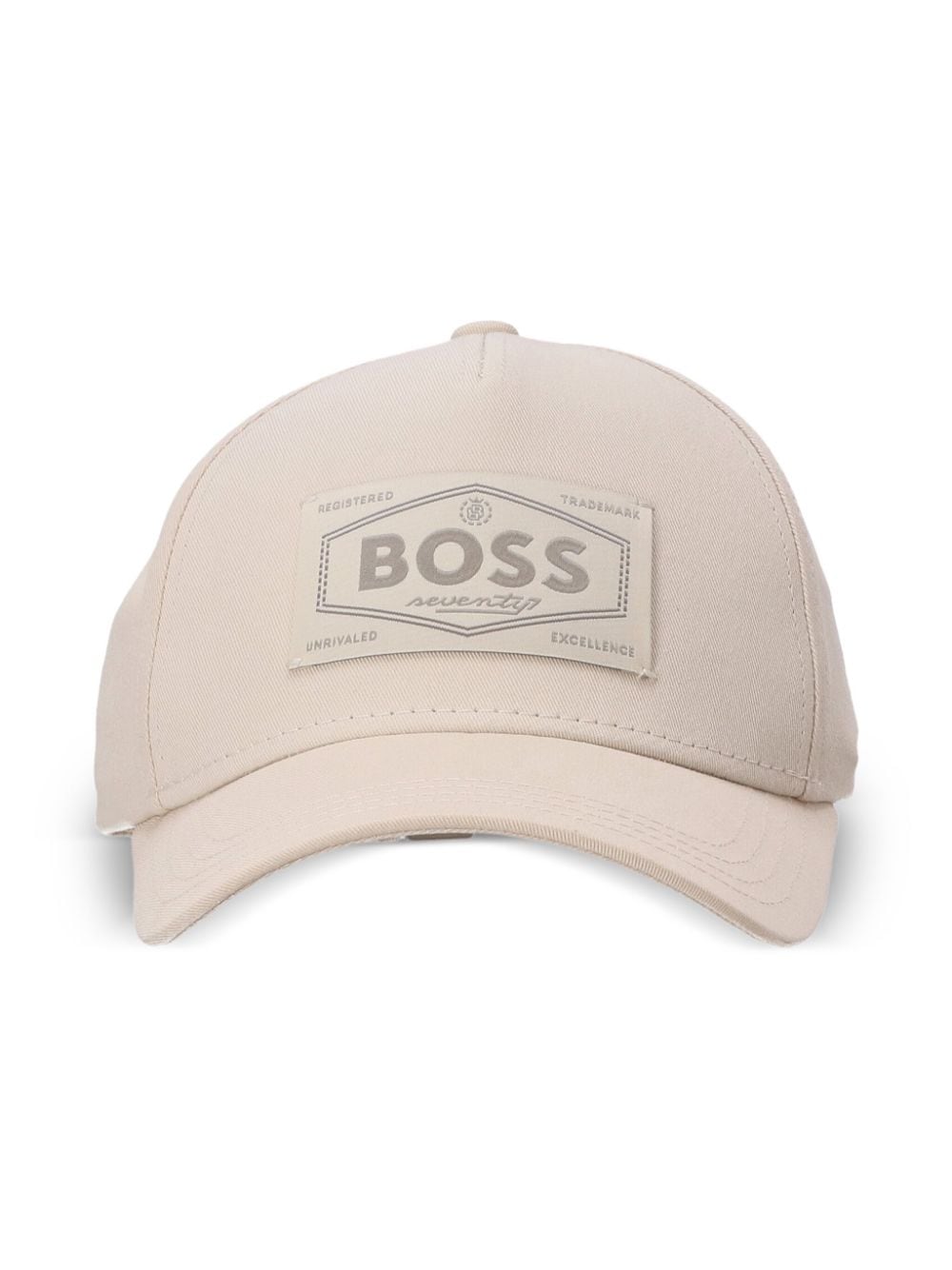 Shop Hugo Boss Logo-patch Baseball Cap In Neutrals