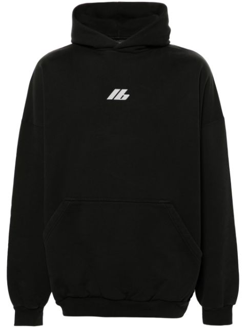 Balenciaga logo-print cotton hoodie Men