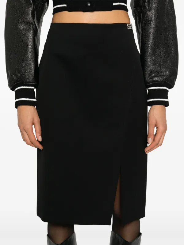 スカート GIVENCHY SKIRT (BW40MS4ZEE 200) Givenchy ruffle-detail Mini Skirt | Brown | FARFETCH