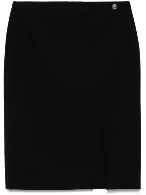 Jupe en laine à détail 4G Liquid - Givenchy - Modalova