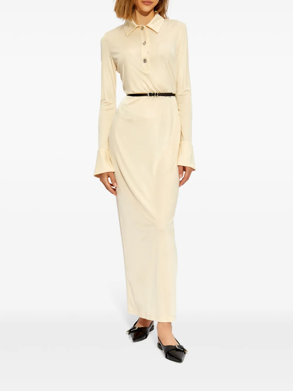Givenchy Maxi-jurk met 4G patroon Beige