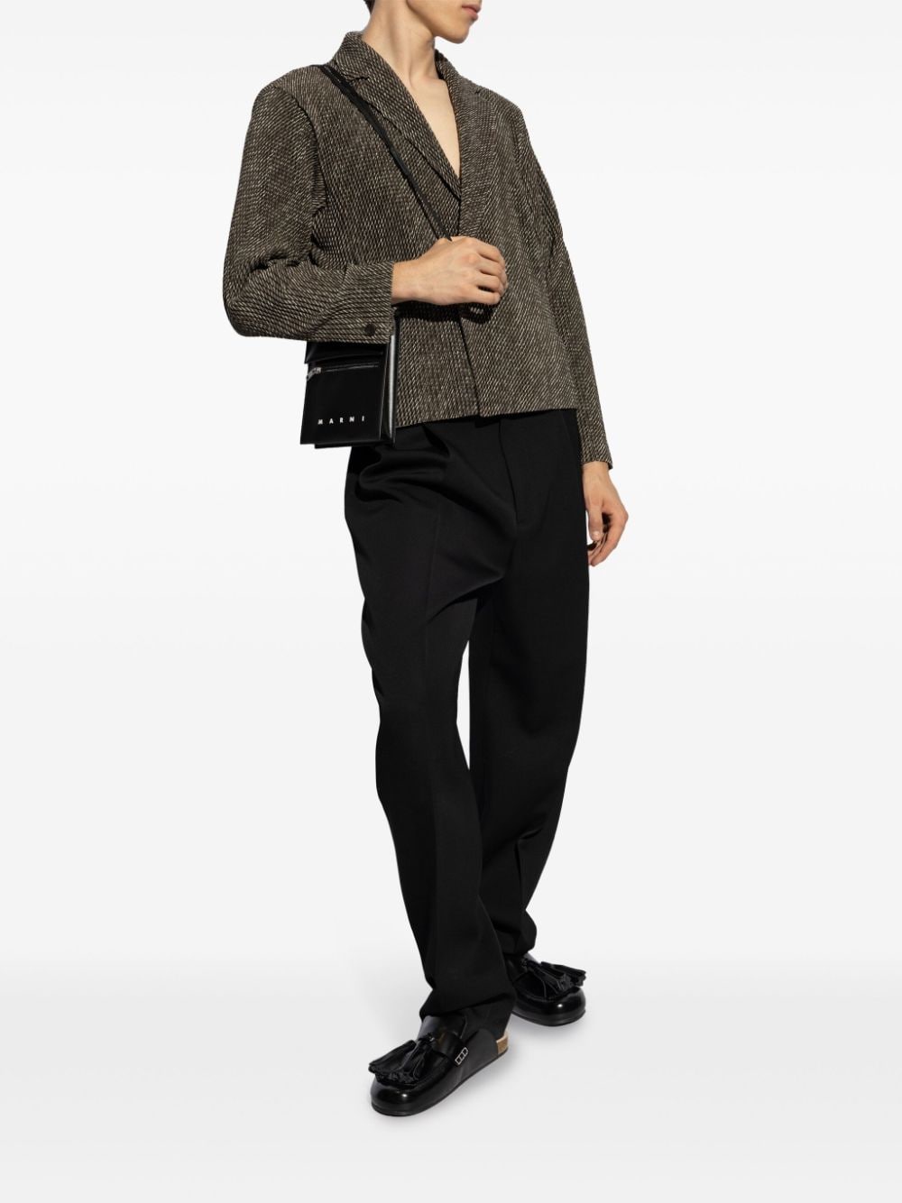 Homme Plissé Issey Miyake Geplooide blazer - Bruin