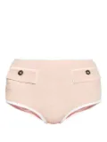 Versace jacquard high-waisted bikini bottoms - Pink