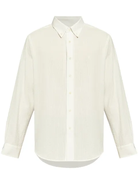 Givenchy 4G seersucker-texture cotton shirt 
