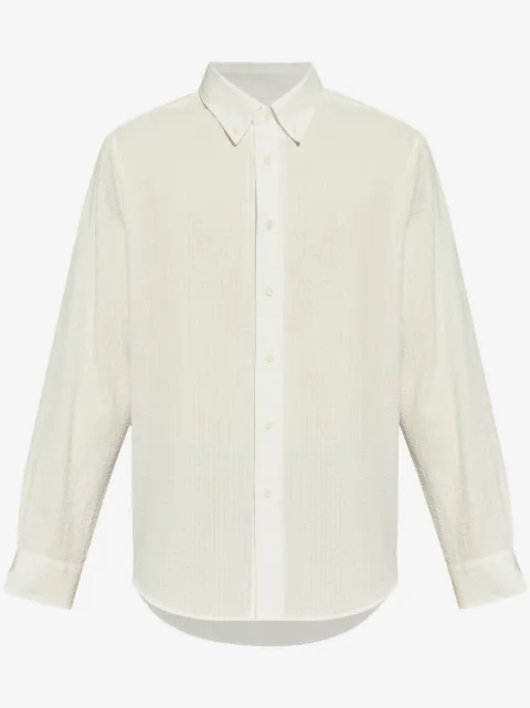 Givenchy 4G seersucker-texture cotton shirt 