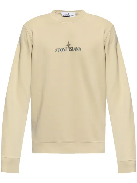 Stone Island logo-print cotton sweatshirt