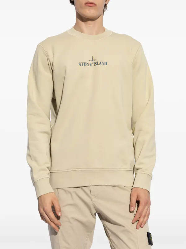 Stone Island ロゴ スウェットシャツ | ニュートラル | FARFETCH JP 